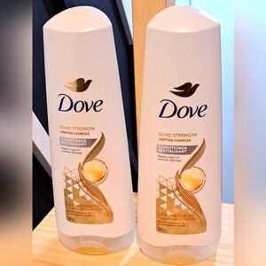 2 Brand New Dove Bond Strength Conditioner. 355ml X 2. Repairs Signs Of  Damage.